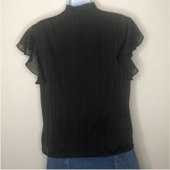 BB Dakota Shadowplay Chiffon Cap Flutter Blouse - Picture 4 of 4